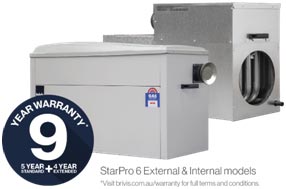 Brivis starpro 6 star units (interior and exterior unit)