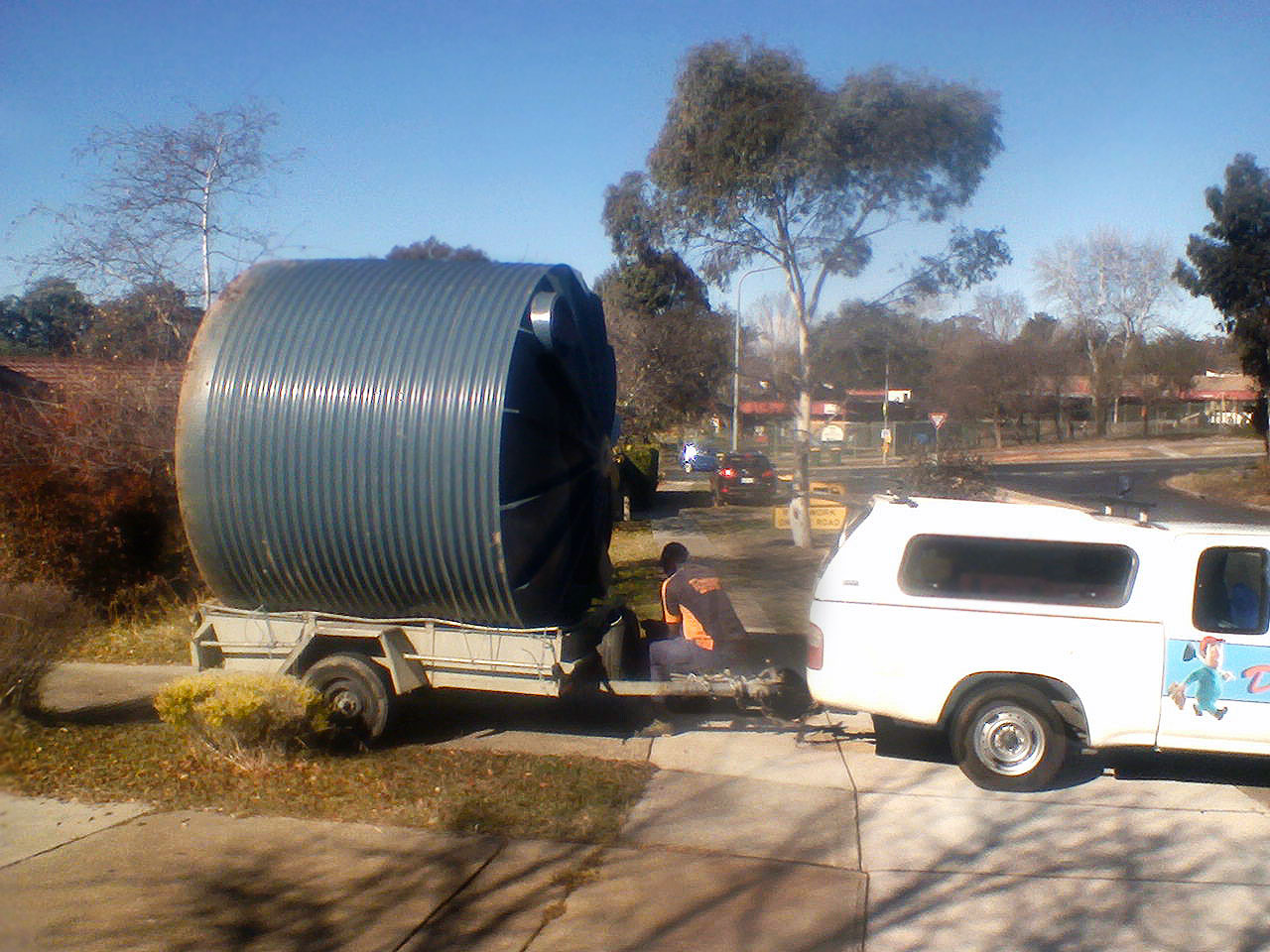 remove old rain water tank