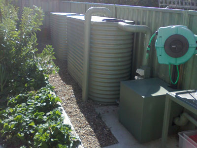 Image of water tanks in Canberra